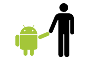 Foto do Bugdroid